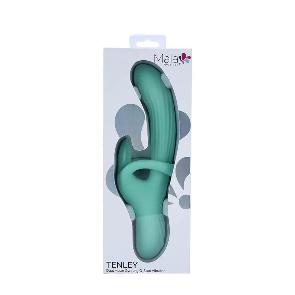 Maia TENLEY - Mint  24.1 cm USB Rechargeable Gyrating Rabbit Vibrator Maia Toys Discreet Intimate Essentials.