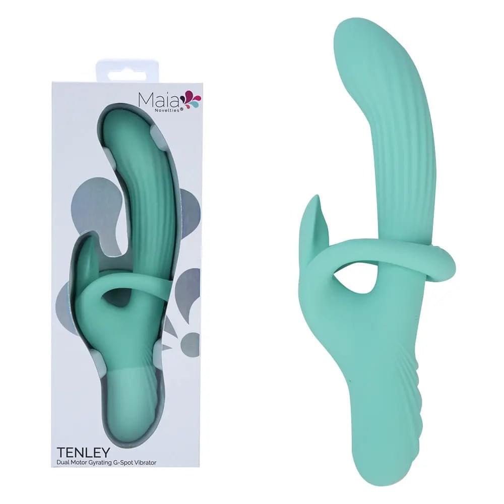 Maia TENLEY - Mint  24.1 cm USB Rechargeable Gyrating Rabbit Vibrator Maia Toys Discreet Intimate Essentials.