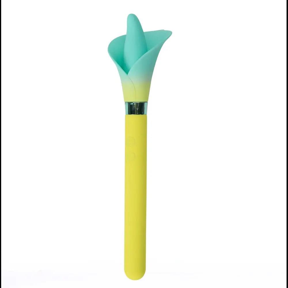 Maia VALA -  - /Green 22.2 cm USB Rechargeable Flower Vibrator Maia Toys Discreet Intimate Essentials.