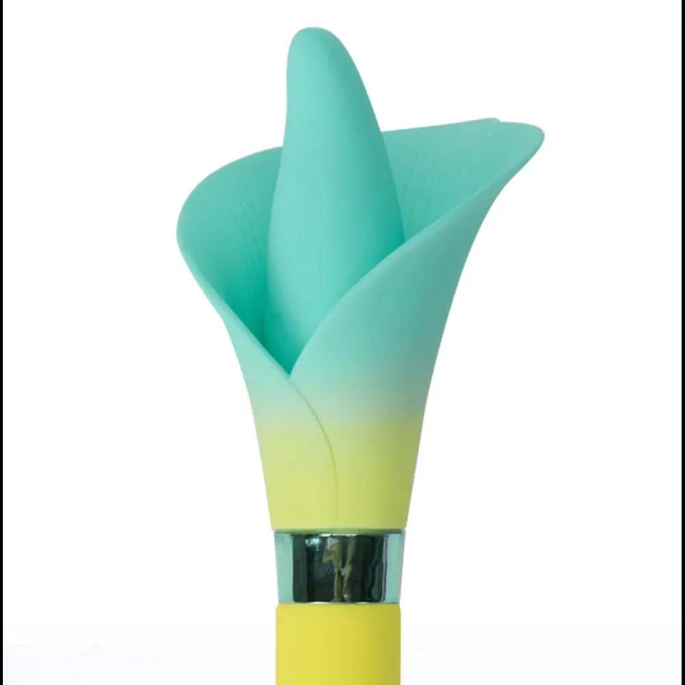 Maia VALA -  - /Green 22.2 cm USB Rechargeable Flower Vibrator Maia Toys Discreet Intimate Essentials.