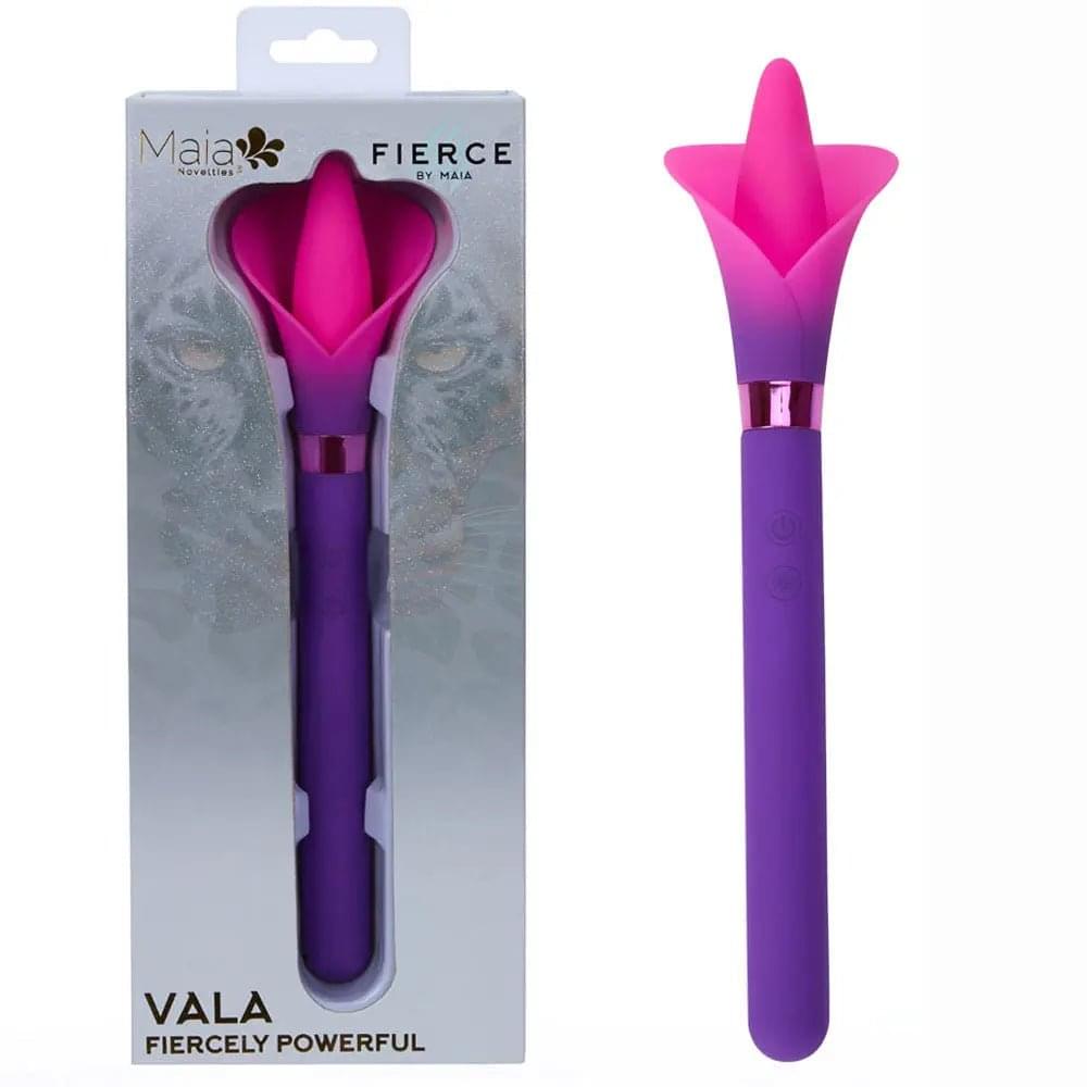 Maia VALA -  - /Pink 22.2 cm USB Rechargeable Flower Vibrator Maia Toys Discreet Intimate Essentials.