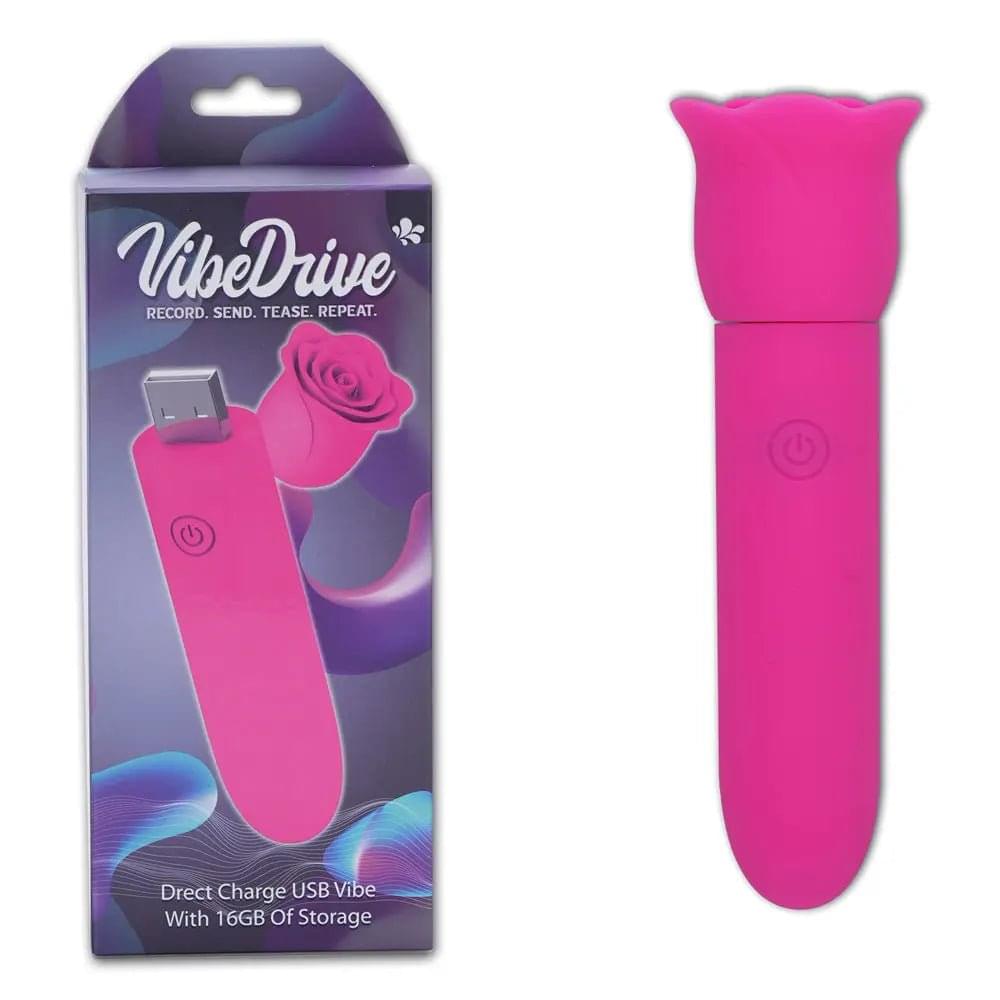 Maia VIBEDRIVE -  -  10 cm USB Rechargeable Bullet with 16 GB Storage Maia Toys Discreet Intimate Essentials.
