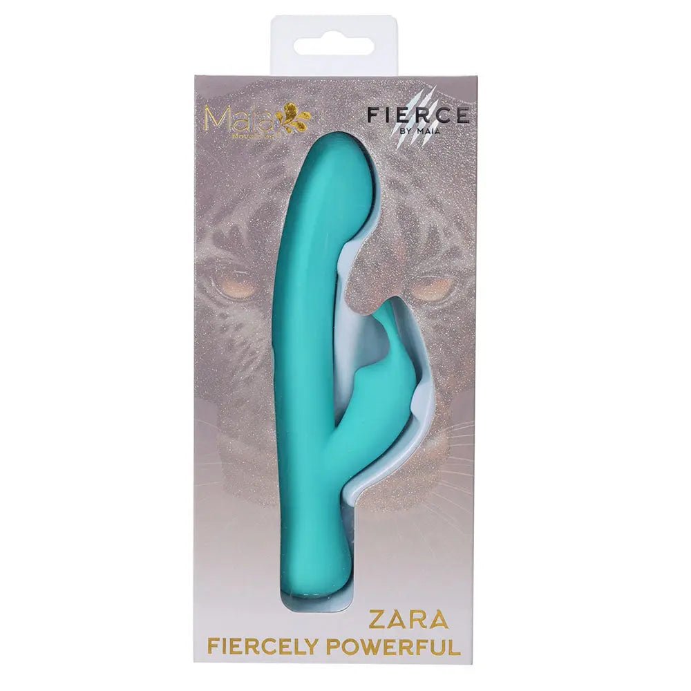Shop affordable quality Maia ZARA - Teal - Teal 17.1 cm USB Rechargeable Rabbit Vibrator - Discreet Intimate Essentials - VIBRATORS - Maia Toys