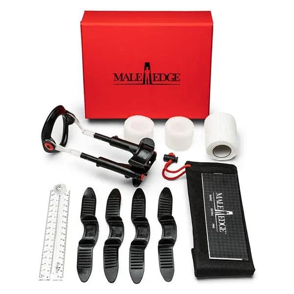 MaleEdge Pro Kit - Penis Enlarger Kit in  Case MaleEdge Discreet Intimate Essentials.