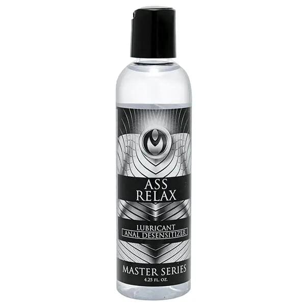 Master Series Ass Relax - Anal Desensitising Lubricant - 125 ml Bottle XR Brands Discreet Intimate Essentials.
