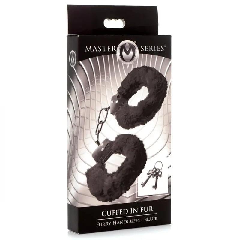 Master Series Cuffed in Fur -  Fluffy Handcuffs XR Brands Discreet Intimate Essentials.