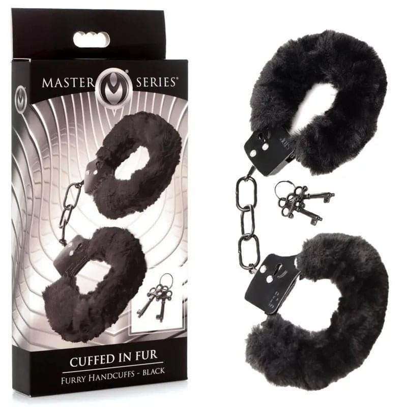 Master Series Cuffed in Fur -  Fluffy Handcuffs XR Brands Discreet Intimate Essentials.