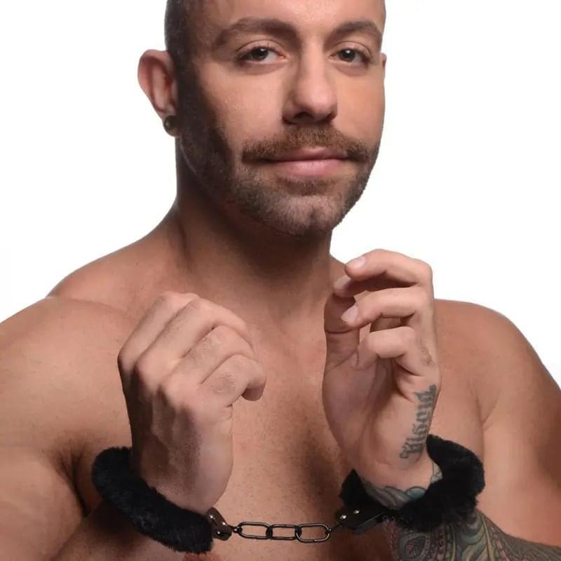 Master Series Cuffed in Fur -  Fluffy Handcuffs XR Brands Discreet Intimate Essentials.