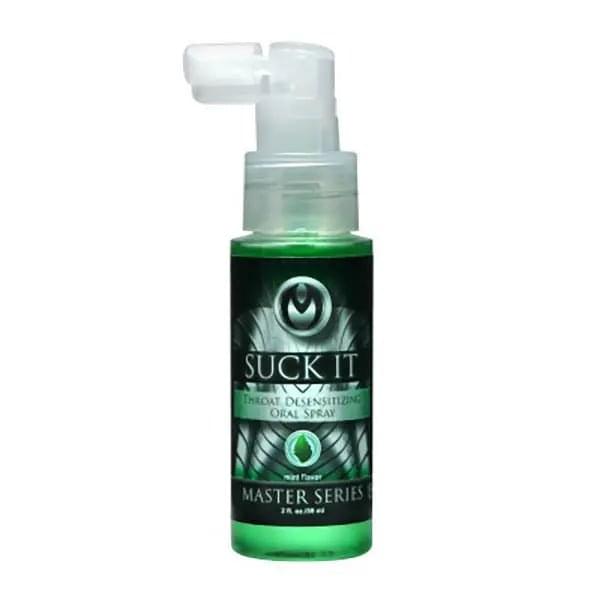 Master Series Suck It - Mint Flavoured Deep Throat Spray - 59 ml XR Brands Discreet Intimate Essentials.