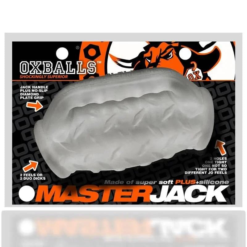 Masterjack Double Penetration JO Clear Ice OxBalls Discreet Intimate Essentials.