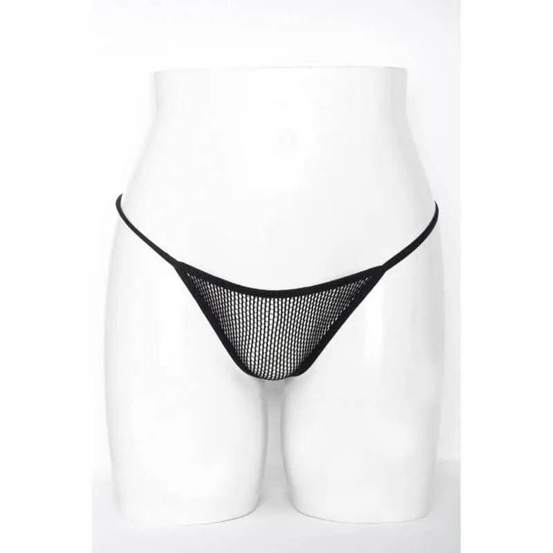 Mesh Net G-String Black Killer Legs Discreet Intimate Essentials.