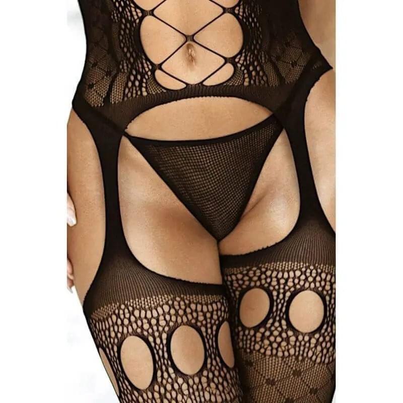 Mesh Net G-String Black Killer Legs Discreet Intimate Essentials.