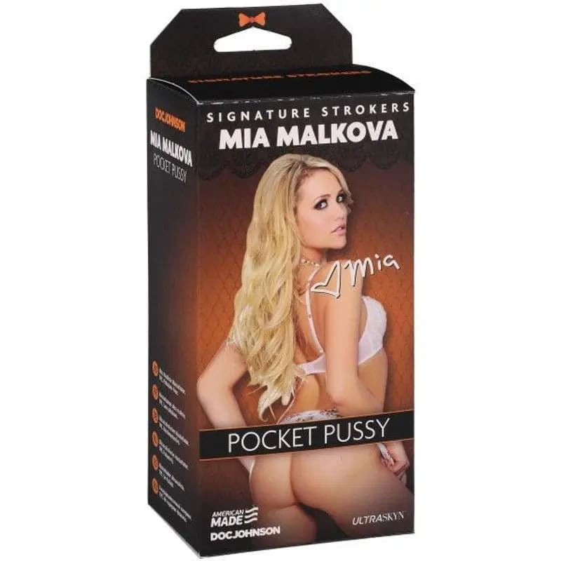 Mia Malkova Ultraskyn Pocket Pussy Vanilla Signature Strokers Discreet Intimate Essentials.