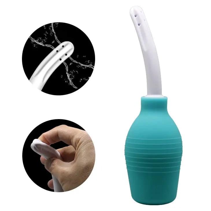 MR PLAY Anal Douche - Aqua/White Unisex Douche - 310 ml Capacity Mr Play Discreet Intimate Essentials.