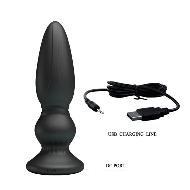 MR PLAY Powerful Vibrating Anal Plug -  12.5 cm USB Rechargeable Vibrating Anal Plug with Remote Mr Play Discreet Intimate Essentials.