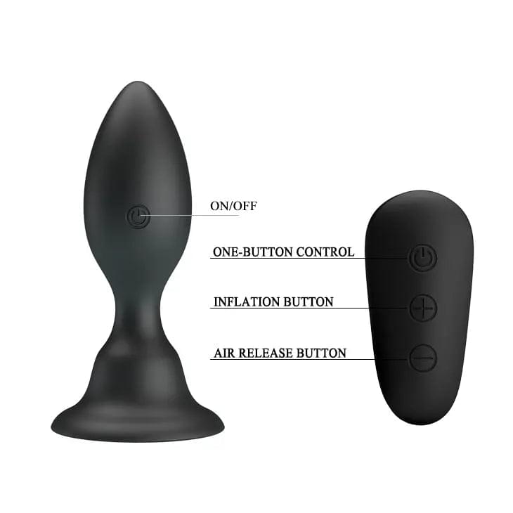 MR PLAY Vibrating Anal Plug -  10.8 cm USB Rechargeable Vibrating Butt Plug with Remote Mr Play Discreet Intimate Essentials.