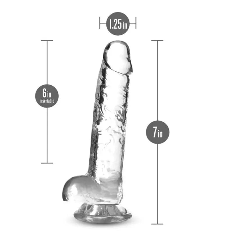 Naturally Yours 7" Crystaline Dildo Diamond Naturally Yours Discreet Intimate Essentials.