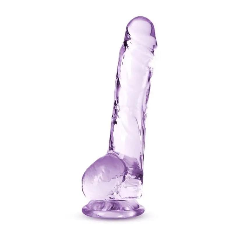Naturally Yours 8" Crystaline Dildo Amethyst Naturally Yours Discreet Intimate Essentials.