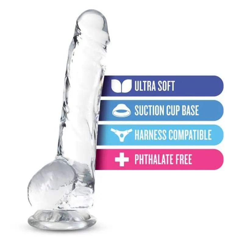 Naturally Yours 8" Crystaline Dildo Diamond Naturally Yours Discreet Intimate Essentials.