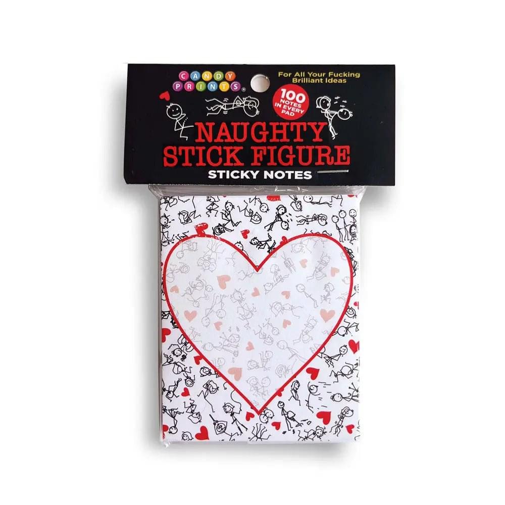 Naughty Stick Figure Sticky Notes - Novelty Sticky Notes - 100 Pack Little Genie Discreet Intimate Essentials.