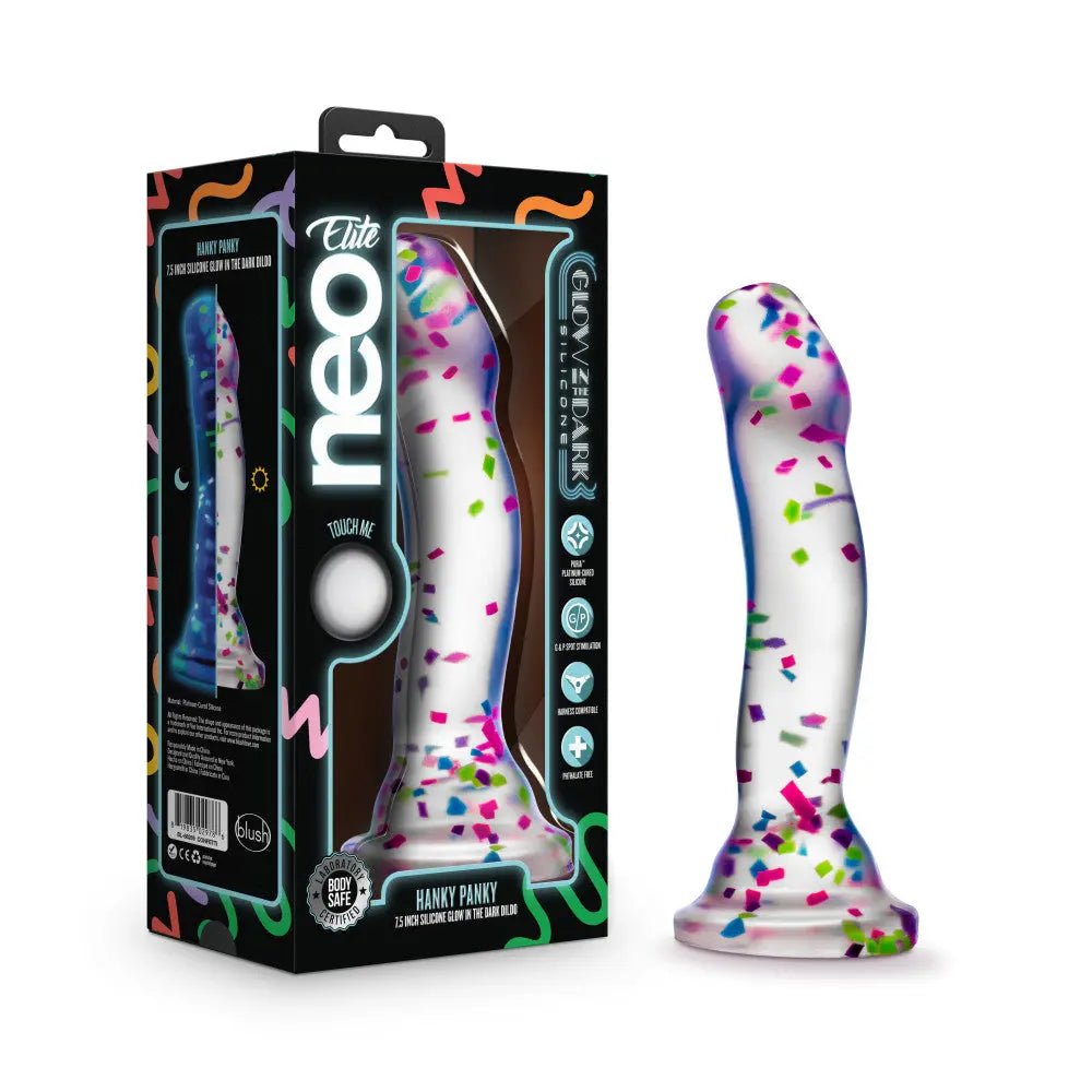 Shop affordable quality Neo Elite Glow Hanky Panky - Glow In Dark 19 cm Dong - Discreet Intimate Essentials - DONGS - Blush Novelties