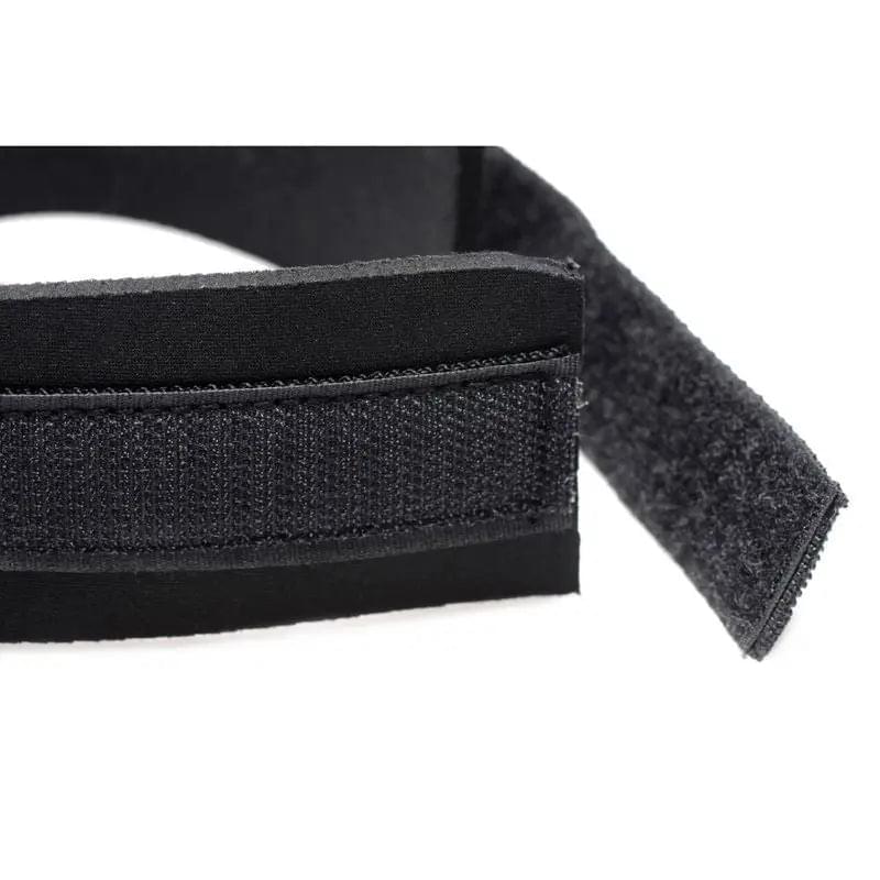 Neoprene Collar And Leash Set Black Frisky Discreet Intimate Essentials.