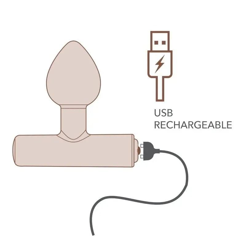 Nova Astryx Butt Plug Vibrator Black Rocks Off Discreet Intimate Essentials.