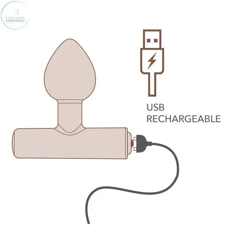 Nova Solaris Tapered Butt Plug Vibrator Black Rocks Off Discreet Intimate Essentials.
