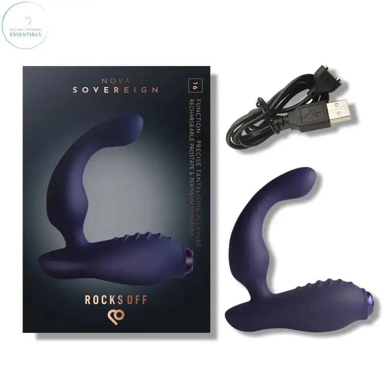 Nova Sovereign Smooth P Spot Vibrator Blue Rocks Off Discreet Intimate Essentials.