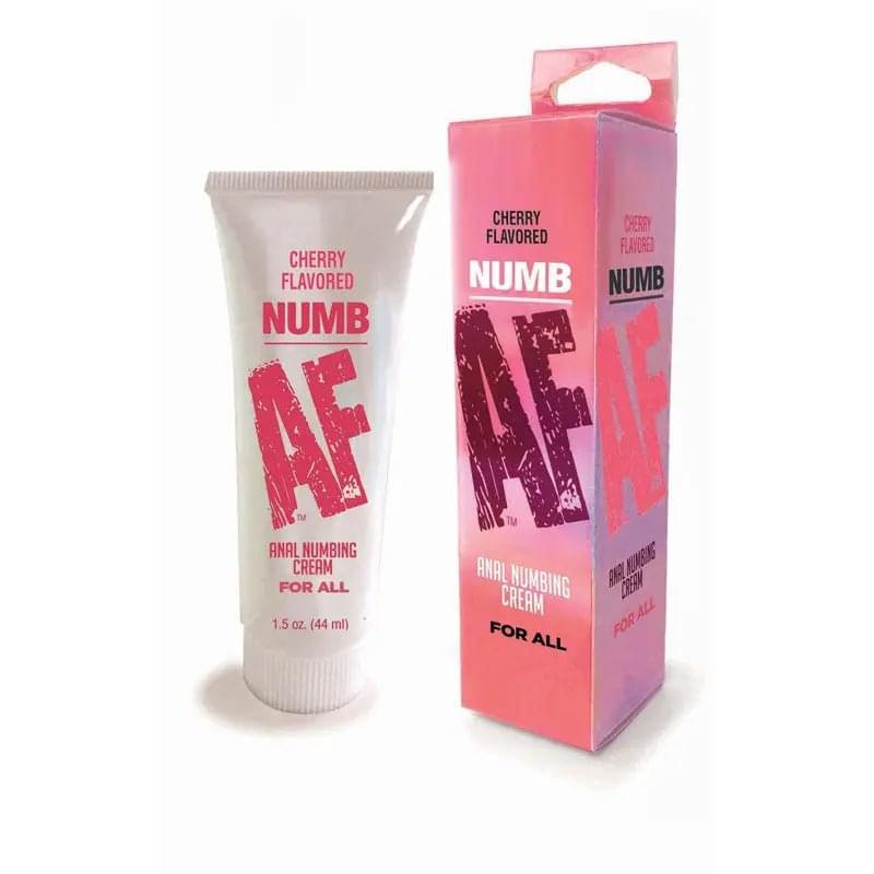 Numb AF - Cherry - Cherry Flavoured Anal Numbing Cream - 44 ml Tube Little Genie Discreet Intimate Essentials.