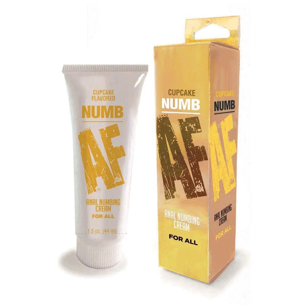 Numb AF - Cupcake - Cupcake Flavoured Anal Numbing Cream - 44 ml Tube Little Genie Discreet Intimate Essentials.