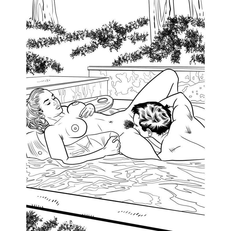 Oral Sex Colouring Book Wood Rocket Discreet Intimate Essentials.