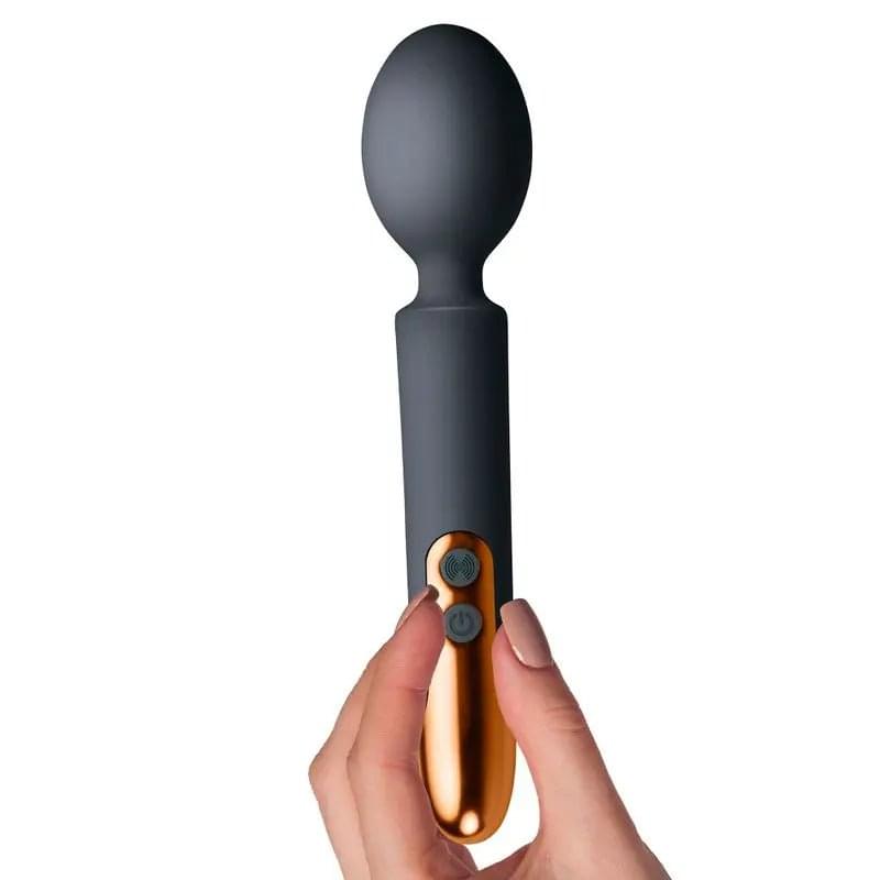 Oriel Rechargeable Wand Black Rocks Off Discreet Intimate Essentials.