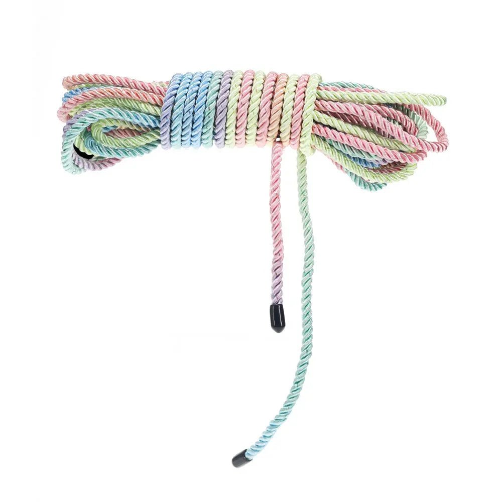Shop affordable quality OUCH! Bondage Rope - 10 M - Multicolour 1 - Multicoloured Nylon Bondage Rope - 10 metre Length - Discreet Intimate Essentials - BONDAGE-TOYS - Shots Toys