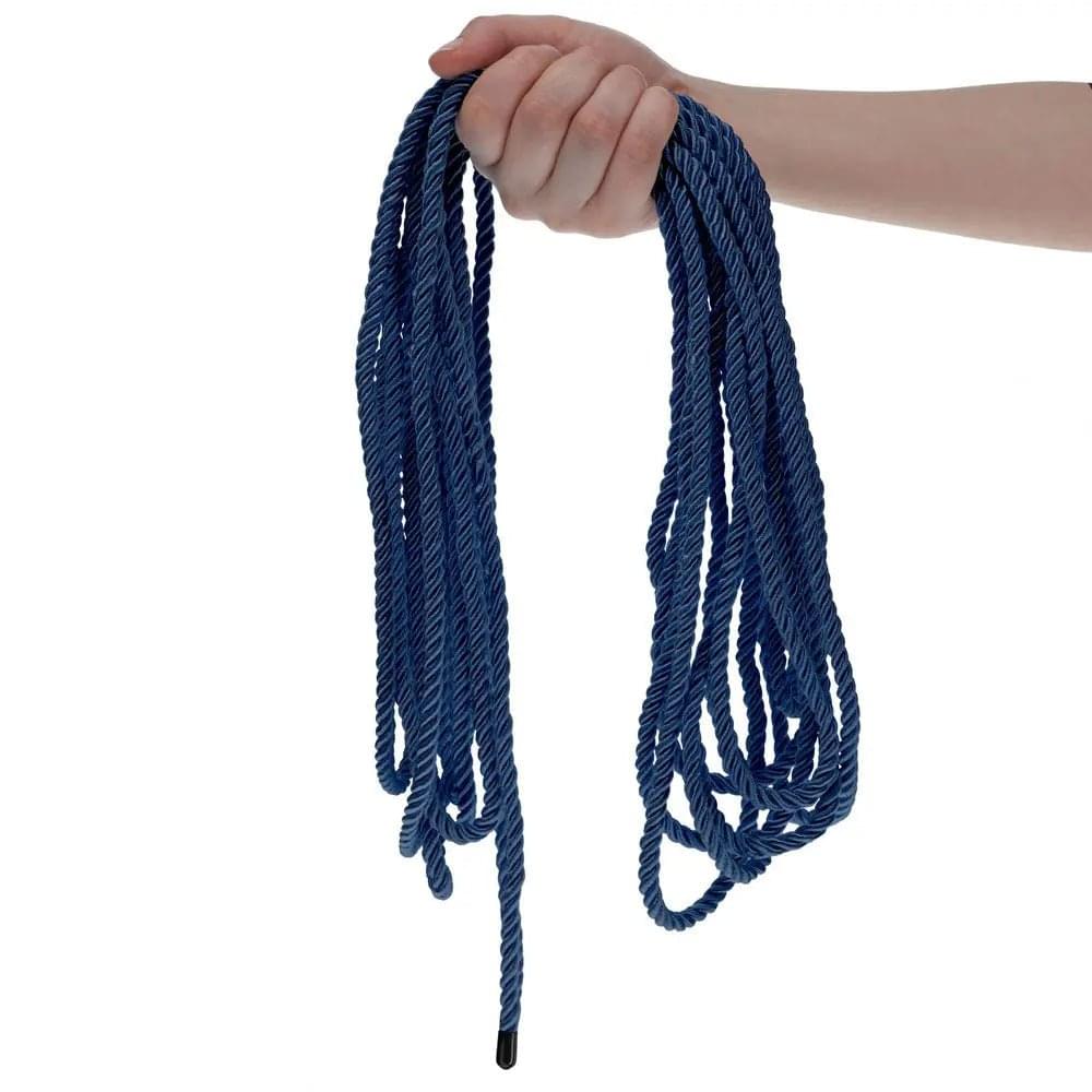 OUCH! Bondage Rope - 10 M - Navy  - Navy  Nylon Bondage Rope - 10 metre Length Shots Toys Discreet Intimate Essentials.