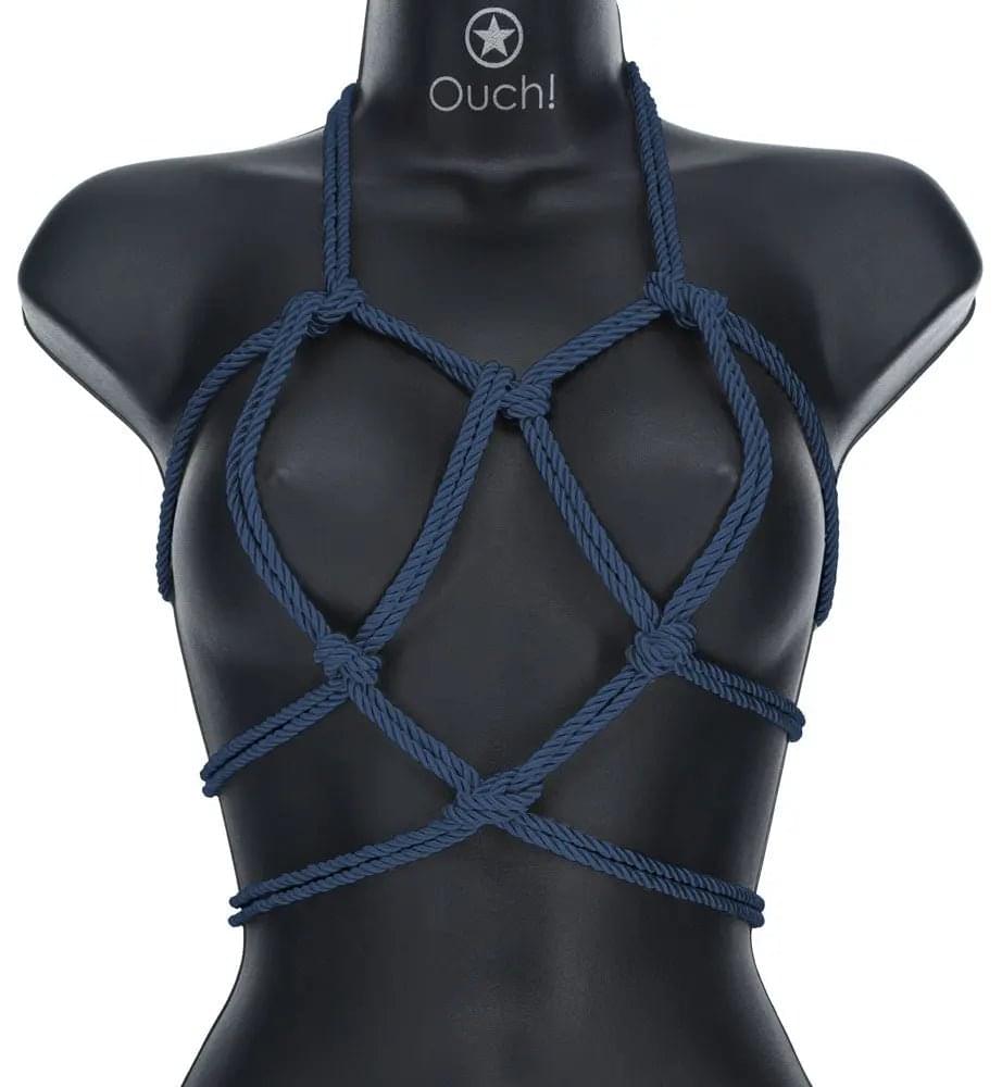 OUCH! Bondage Rope - 10 M - Navy  - Navy  Nylon Bondage Rope - 10 metre Length Shots Toys Discreet Intimate Essentials.