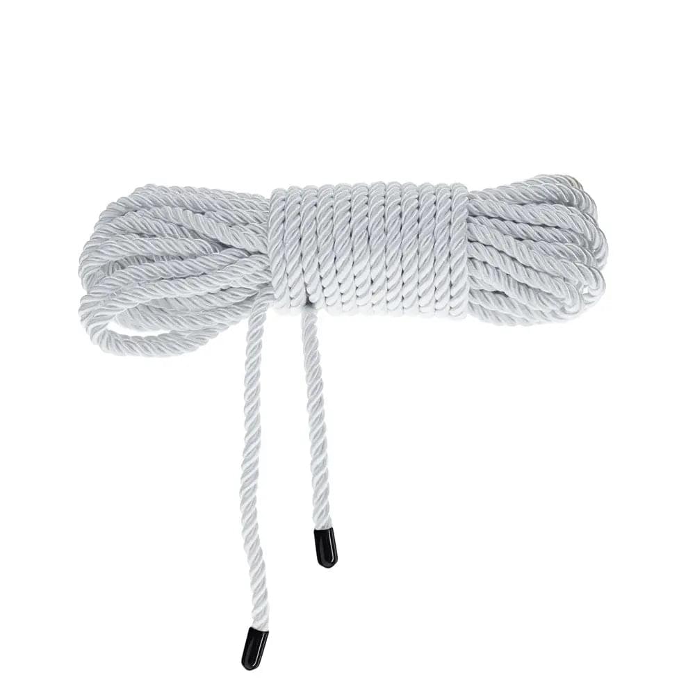 OUCH! Bondage Rope - 10 M - Silver - Silver Nylon Bondage Rope - 10 metre Length Shots Toys Discreet Intimate Essentials.