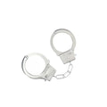 OUCH! Classic Metal Cuffs - Silver - Metal Restraints Shots Toys Discreet Intimate Essentials.