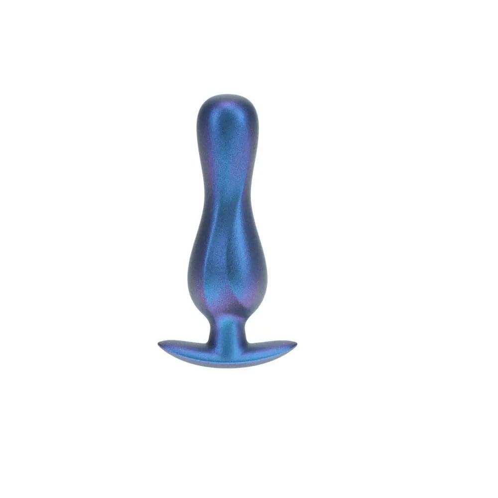 OUCH! Curvy Anal Plug - Metallic  - Metallic  11.7 cm Butt Plug Shots Toys Discreet Intimate Essentials.