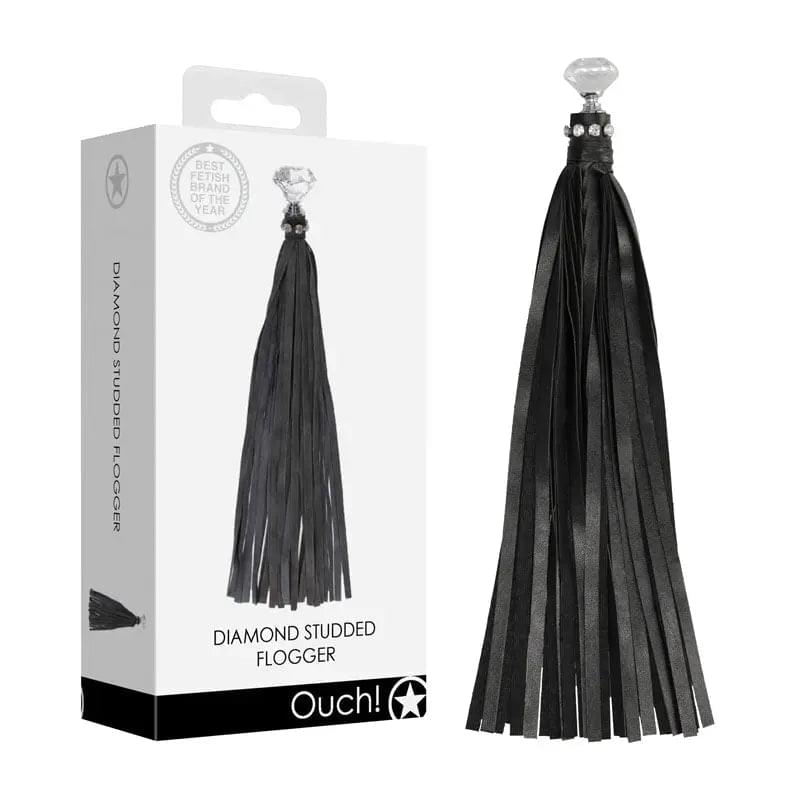 OUCH! Diamond Studded Whip -  Whip Shots Toys Discreet Intimate Essentials.