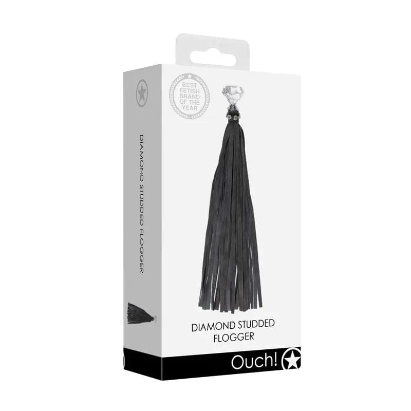 OUCH! Diamond Studded Whip -  Whip Shots Toys Discreet Intimate Essentials.