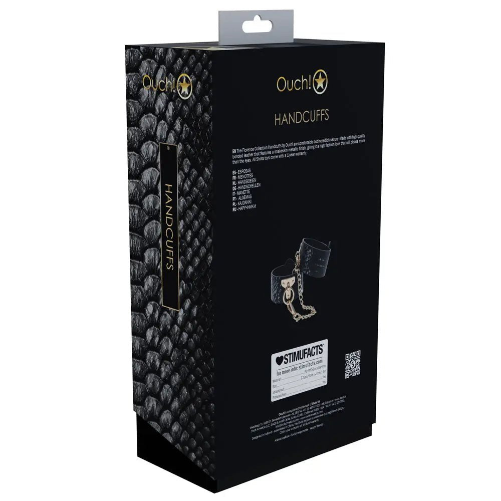 Shop affordable quality OUCH! Florence Collection - Handcuffs - Restraints - Discreet Intimate Essentials - BONDAGE-TOYS - Shots Toys