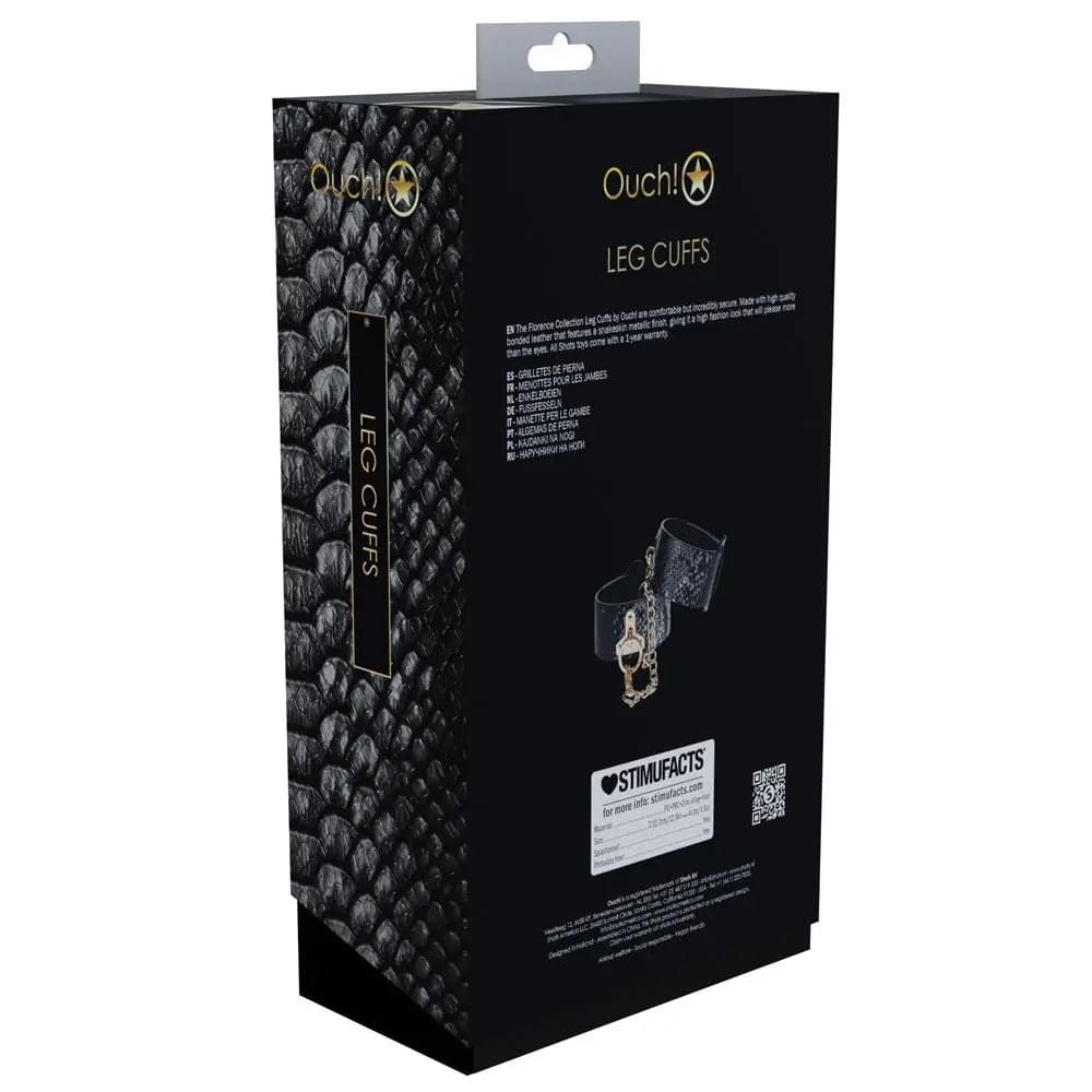 OUCH! Florence Collection - Leg Cuffs -  Restraints Shots Toys Discreet Intimate Essentials.