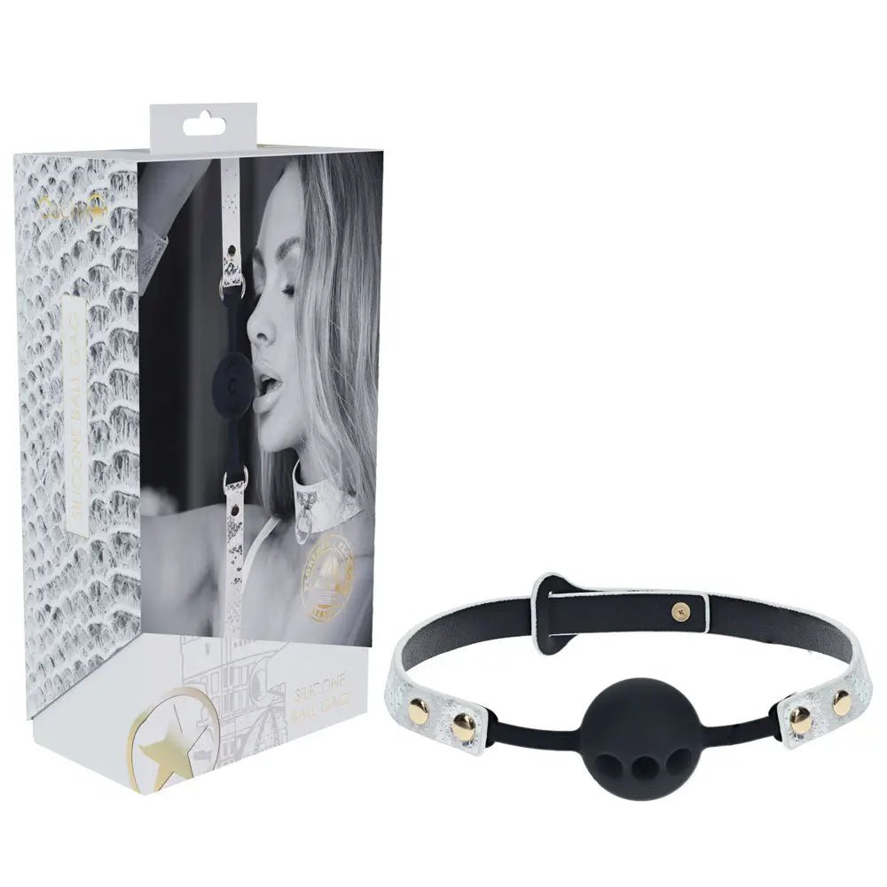 Shop affordable quality OUCH! Florence Collection - Silicone Ball Gag - Breathable Mouth Restraint - Discreet Intimate Essentials - BONDAGE-TOYS - Shots Toys