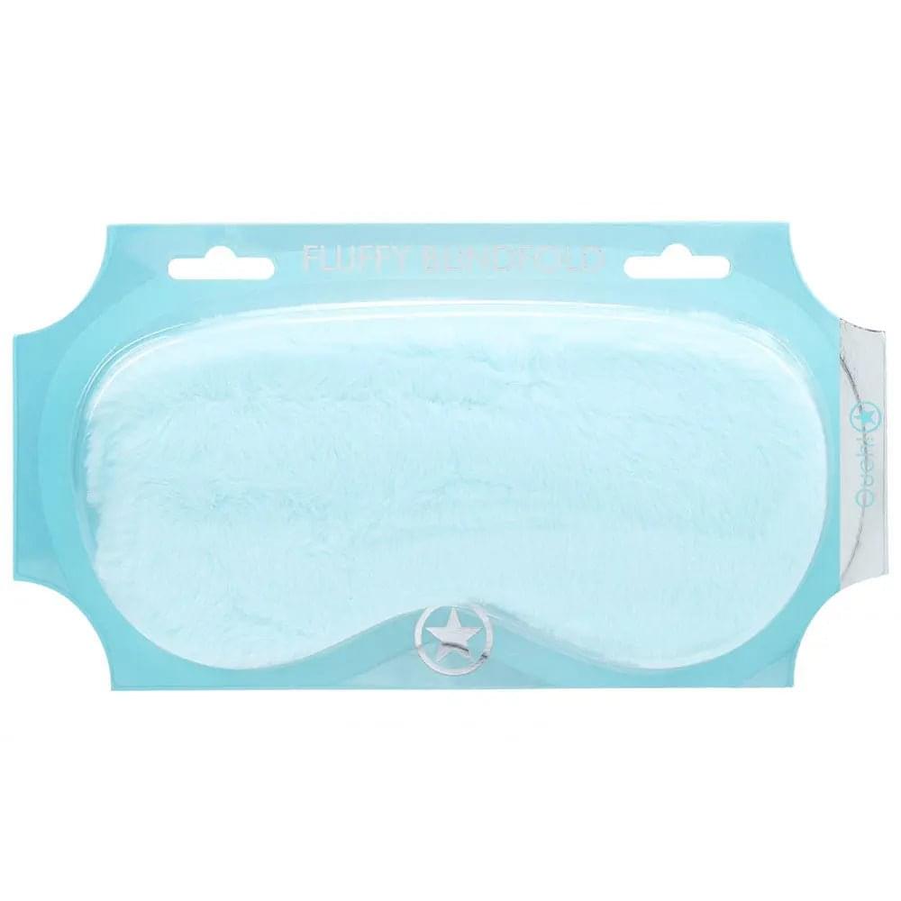 OUCH! Fluffy Mask - Powder Blue - Powder Blue Fluffy Eye Mask Shots Toys Discreet Intimate Essentials.