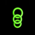 OUCH! Glow In The Dark Cock Ring Set - Glow in Dark Cock Rings - Set of 3 Sizes Shots Toys Discreet Intimate Essentials.