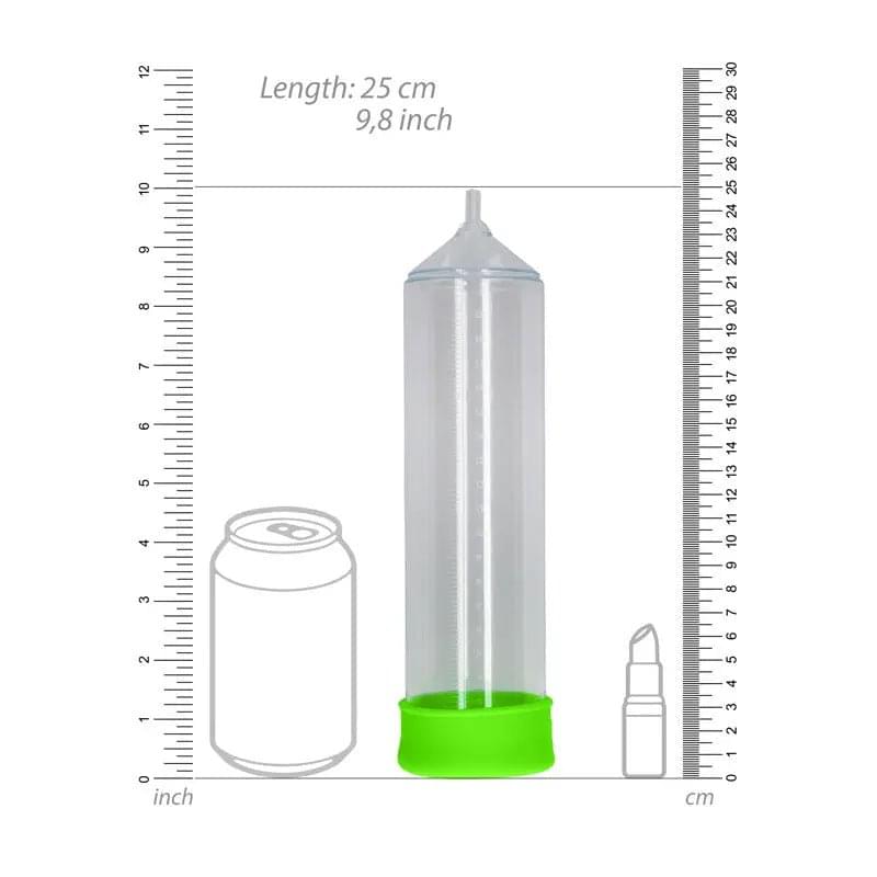 OUCH! Glow In The Dark Comfort Beginner Pump - Clear/Glow Penis Pump Shots Toys Discreet Intimate Essentials.