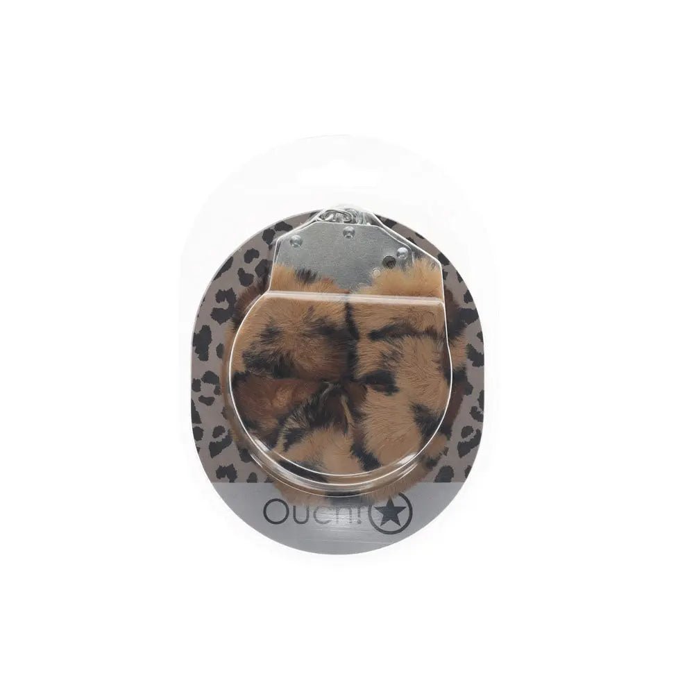 Shop affordable quality OUCH! Heavy-Duty Fluffy Cuffs - Leopard - Leopard Fluffy Restraints - Discreet Intimate Essentials - BONDAGE-TOYS - Shots Toys