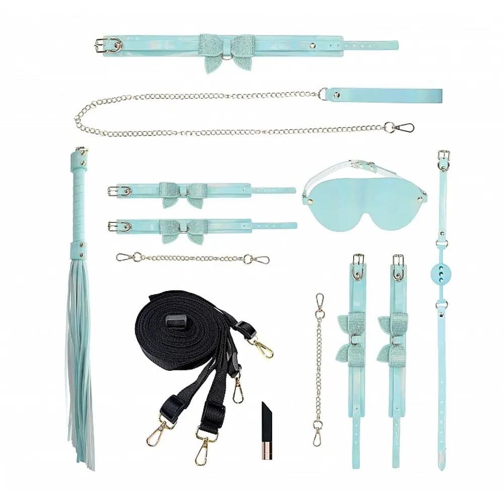 OUCH! Paris Collection - Kit with Bag - Baby  Bondage Set with Bag - 8 Piece Kit Shots Toys Discreet Intimate Essentials.