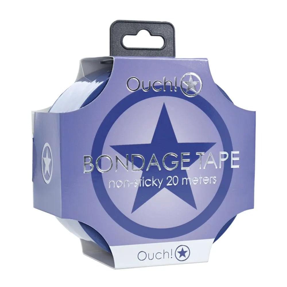 OUCH! PVC Non-Stick Tape - Navy - Navy Blue Bondage Tape - 20 metre Length Shots Toys Discreet Intimate Essentials.